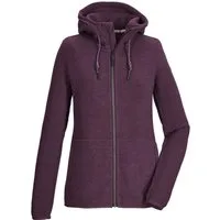 G.I.G.A. DX by killtec Fleecejacke GW 19 WMN KNTFLC JCKT Leichte Damen Strickfleecejacke mit Kapuze und Kinnschutz