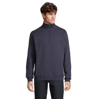 SOLS - "Conrad" Sweatshirt mit kurzem Reißverschluss für Herren/Damen Unisex (Dunkelblau)