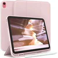 EAZY CASE Tablet-Hülle Penholder Smartcase für Apple iPad 10. Gen. (2022) 10,9 Zoll, Hülle mit Stifthalter magnetisch kratzfeste Tasche zum Aufkappen Rosa