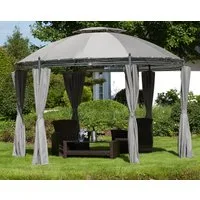 KONIFERA Pavillon Tino, mit 6 Seitenteilen, (Set), BxT: 350 x 350 cm