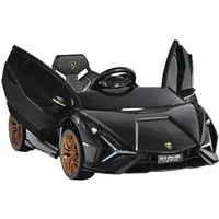 KOMFOTTEU Elektro-Kinderauto Lamborghini, Bluetooth USB & TF-Karte Schacht, Hupe & Musik
