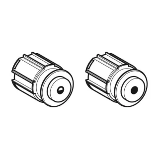 Geberit Set Drücker, zu WC-Steuerung, mit 242380211 pneumatischer Spülausl. 2-Mengen-Sp.