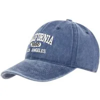 Zwillingsherz Baseball Cap "California" Vintage Look, Statement Stickerei