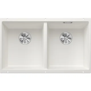 Blanco Subline 350/350-u Spüle 523578 75,5x46cm, PuraDur weiß, für Unterbau