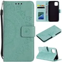 CoverKingz Handyhülle Hülle für Apple iPhone 13 Handyhülle Flip Case Cover Schutzhülle 15,2 cm (6 Zoll), Klapphülle Schutzhülle mit Kartenfach Schutztasche Motiv Mandala