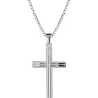 trendor Kreuzkette 08480, Kreuz mit Herren 925 Silber