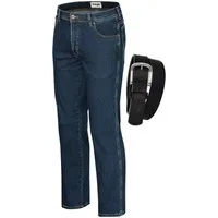 Wrangler Straight-Jeans Texas Authentic Straight Herren-Strechjeans mit Gürtel