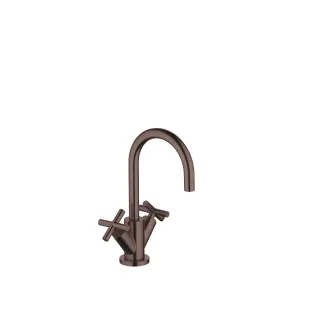 Dornbracht Waschtisch-Einlochbatterie mit Ablaufgarnitur TARA 22512892 Dark Bronze gebürstet,2251289 22512892-43