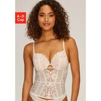 JETTE Corsage mit Push-up-Kissen und abnehmbare Strapse, sexy Dessous, Reizwäsche