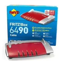 Fritz! FRITZ!Box 6490 rot/grau WLAN-Router