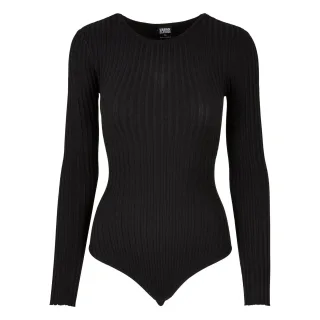 Urban Classics - Bodysuit für Damen Langärmlig (Schwarz)