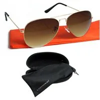 Rennec Sonnenbrille Pilotenbrille Polarisiert UV400 Retro Gelenke und Hardcase Polarisierte Gläser Schwarz Getönt, Braun Getönt, Silber Verspiegelt