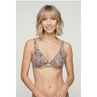 JOOP! Triangel-Bikini-Top Python, Animal-Print mit Glanz-Effekt, mit Bügel