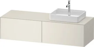 Duravit White Tulip Konsolenwaschtischunterbau wandhängend Nordic Weiß Seidenmatt 1300x550x408 mm -  WT4864R39390010