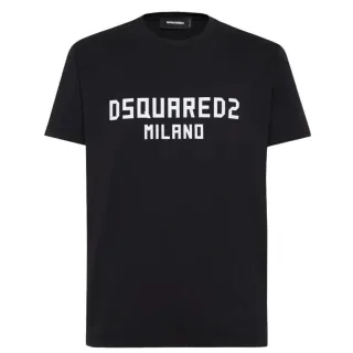 DSquared2 - "Milano" T-Shirt für Herren, Baumwolle (Schwarz)
