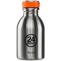 24 Bottles Trinkflasche Trinkflasche 0,25l Urban Bottle Edelstahl, Trinkflasche, 0,25 l, Edelstahl, silber