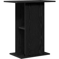vidaXL Aquariumunterschrank Aquariumständer Schwarz Eichen-Optik 60,5x36x72,5 cm