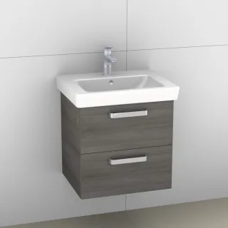 Artiqua 414 Waschtischunterschrank für Subway 2.0 7113F5, 7113F7 Graphit Struktur quer, 414-WU2L-V61 414-WU2L-V61-7070-401