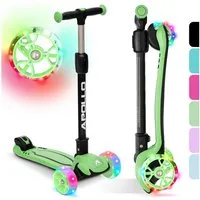 Apollo Dreiradscooter LED Kinderscooter Kids pro 4, Kinderroller mit LED Wheels, höhenverstellbar Für Kinder ab 3 Jahren
