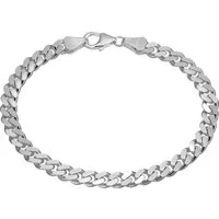 SilberDream Silberarmband SilberDream Armschmuck 21cm silber (Armband), Damen, Herren Armband ca. 21cm, 925 Sterling Silber, Farbe: silber