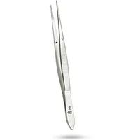 SMI Präzisionspinzette 13 cm Gerade Pinzette Anatomisch Hobby Pinzette DIY Handwerk, Präzise gezackte Spitze