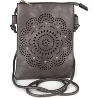 styleBREAKER Mini Bag Mini Umhängetasche Blumen Cutout und Strass (1-tlg)