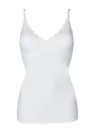 SKINY - Skiny Damen Spaghettishirt herausn. Pads Micro Essentials white - Gr. - 42