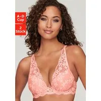 petite fleur by Lascana Push-up-BH (Packung, 2 Stück) in High Apex Schnittform, Dessous