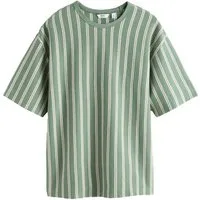 Next T-Shirt Relaxed Fit T-Shirt mit Streifenstruktur (1-tlg)