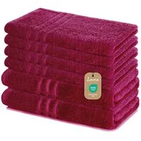 Lavea Handtuch Set Elena, Duschtücher, Handtücher, Gästetücher, Waschhandschuhe, 100% Baumwolle (Set, 6-St), Frottierserie, weich & saugstark, pflegeleicht, 500 g/m² Frottier