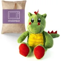 Habibi Plush Wärmekissen Habibi Premium Wärmetier Stofftier 1962 Drachenbaby grün