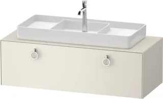 Duravit White Tulip Konsolenwaschtischunterbau wandhängend Nordic Weiß Seidenmatt 1300x550x408 mm -  WT4982M39390000