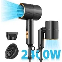 ibettertec Haartrockner Haartrockner Föhn,2026 Haartrockner Ionen mit Diffusor, 2400 W, Konzentrator-Düse, 2400 W, Turbo-Ultra-Leise-Motor, föhn 4-in-1, 4, Heiz&2 Geschwindigkeitsstufen, mit Schnelle Aufheizung