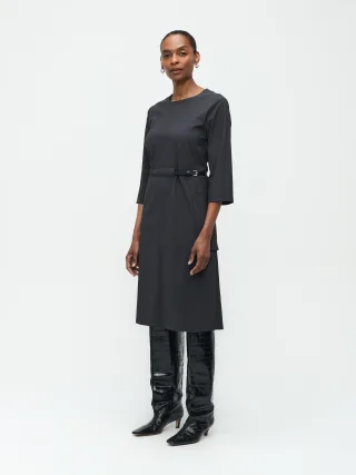Jane Lushka - Marlou Dress Technical Jersey dark grey - Gr. - XXS
