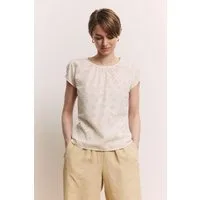 Tranquillo Blusenshirt Bluse Elinaa aus Bio-Baumwolle GOTS GOTS-zertifizierte Bio-Baumwolle in luftiger Lochstickerei