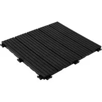 Karat Terrassendielen Claire, Terrassenfliesen 30x30cm, Kunststoff wetterfest, Klickfliesen, 3 m², BxL: je 30x30 cm, (Spar-Set, 33-St), Balkonbodenbelag für Außenbereich, Steckfliesen für Balkon