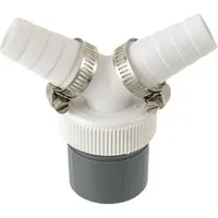 FELIXLEO Y-Stück Abfluss Y Adapter Doppelanschluss Waschmaschine Geschirrspüler, (2-tlg)