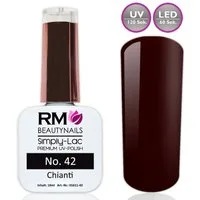RM Beautynails UV-Nagellack Simply Lac Premium UV-Nagellack UV-Polish 10ml Gellack Shellac, Haltbarkeit bis zu drei Wochen / Hybrid-Lack