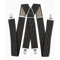 axy Hosenträger Herren Hosenträger 4 Stabile Clips X-Form 3,5cm Breit verstellbar und elastisch 120cm Lang