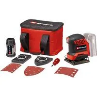 Power X-Change Akku-Faust-Schwingschleifer TE-OS 18/113 3X Li-Solo, 18Volt rot/schwarz, ohne Akku und Ladegerät, mit Tasche + Zubehör