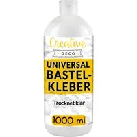 Creative Deco Bastelkleber Universal PVA Kinder Bastelkleber, Basteln Kleber für Papier Holz