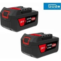 Güde 2 Stk. Akku AP 20-40.1 für Güde Rasenmäher 40V 430/40-8 Art. 95849 Akkupacks