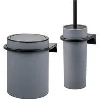 bremermann Badaccessoire-Set 2tlg. Bad-Set SAVONA Softtouch inkl. Wandhalterung, 2 tlg.