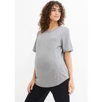 bonprix Umstandsshirt mit Reißverschlüssen zum Stillen, Rundhalsausschnitt, Kurzarm