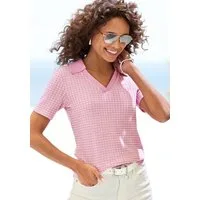 Vivance by Lascana Poloshirt aus strukturierter Strickqualität luftige Strick-Qualität