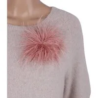 MIRROSI Brosche Edler Federbrosche, Feder-Anstecker im Boho-Vintage Stil, Ausgestattet mit Clip und Anstecknadel für sicheren Halt