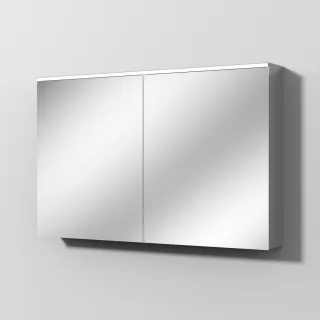 Sanipa Reflection Aluminium-Spiegelschrank ARND 120 mit LED-Leuchtpanel, AU3766L AU3766L