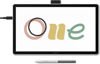 Wacom One 14 [14'' FHD 2540lpi inkl. One Pen] weiß/grau