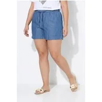 Angel of Style Regular-fit-Jeans Jeans-Bermuda weites Bein leichter Denim