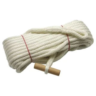 Dönges Feuerwehrleine (Fangleine) DIN 14920 , F 20-H, Holzknebel, 20 m
